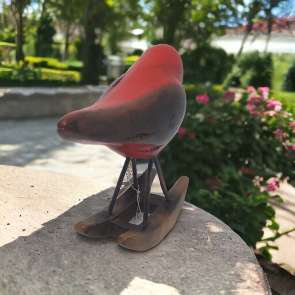 Resin Rocking Bird by Transpac - Cardinal, Scarlet Tanager, House Finch NWT - Picture 5 of 8